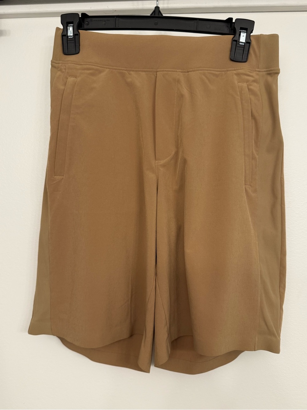 Athleta Camel Pull-On Knit Bermuda Shorts